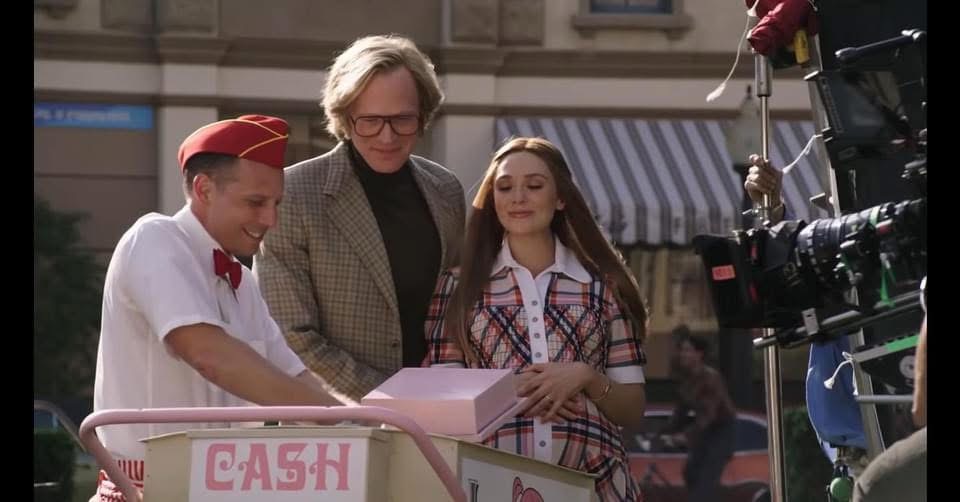 Randy Loveridge as the Ice Cream Man on the set of Marvel Studios' WandaVision
